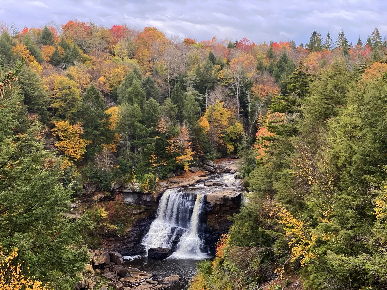 Autumn waterfall